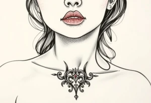Naked Zombie pinup girl tattoo idea