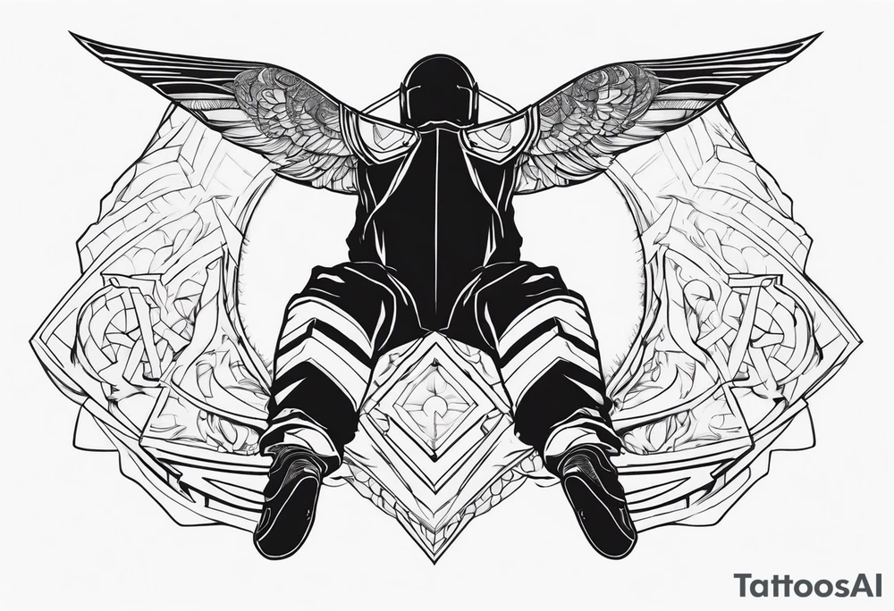 wing suit tattoo idea