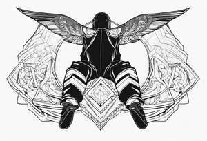 wing suit tattoo idea