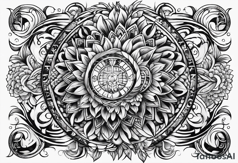 Seven number shape tattoo idea