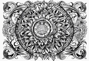 Seven number shape tattoo idea