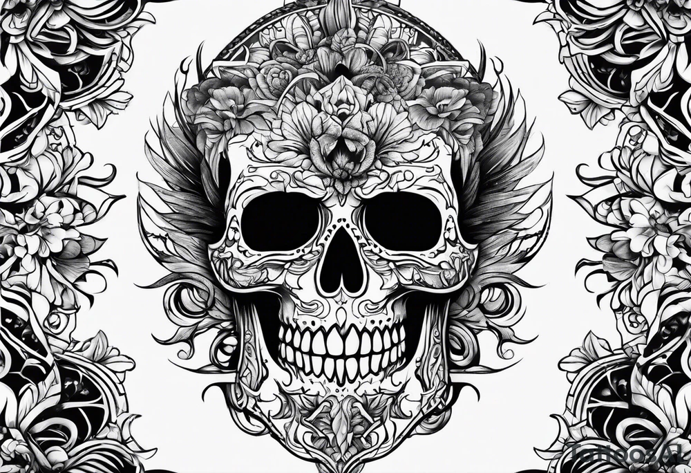 Scary tattoo that represents bipolar disorder tattoo idea