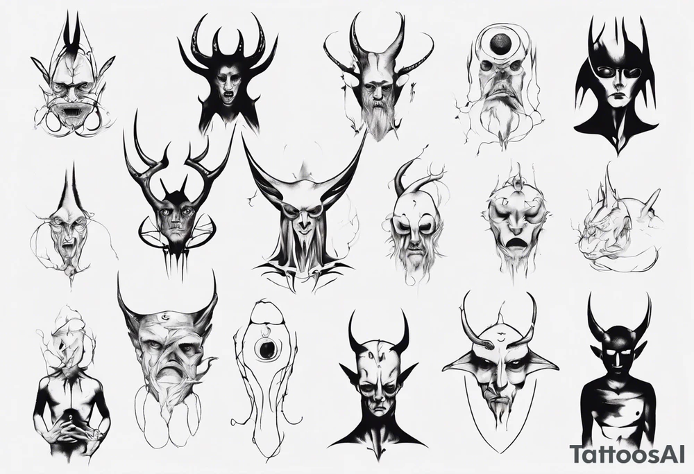 Creature-man tattoo idea