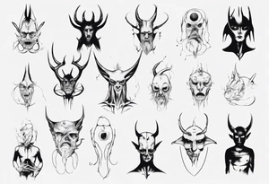 Creature-man tattoo idea