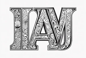 Initials JDM , JNM , JAG tattoo idea