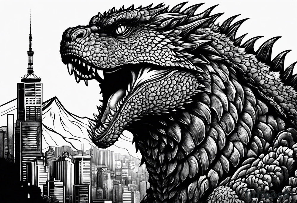 Godzilla tattoo idea