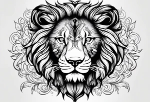 a lion tattoo idea