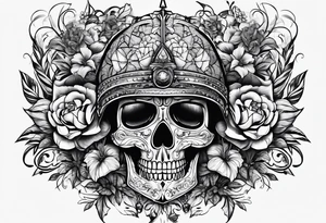 war and love in simbols tattoo idea