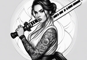 light saber tattoo idea