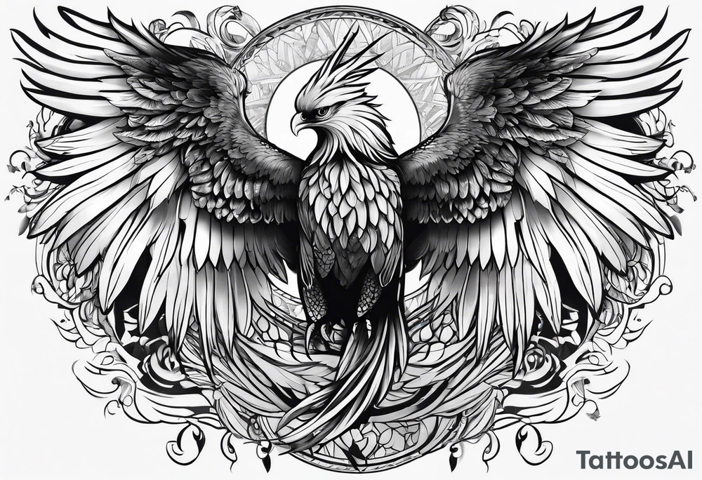 Wings on back tattoo idea
