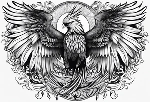 Wings on back tattoo idea