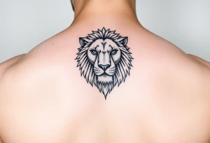 Lion of Judah fine line tattoo idea