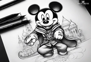 mickey mouse as assassins creed tattoo idea