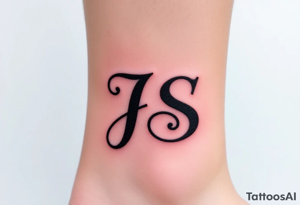 J and s letters tattoo idea