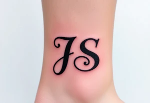 J and s letters tattoo idea