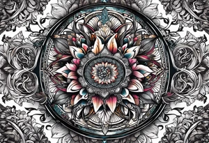 wonderland  dead 
rabbit mandalas feather tattoo idea