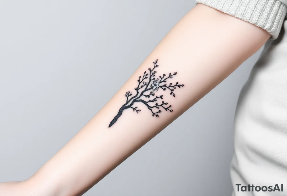 Blossom tree tattoo idea
