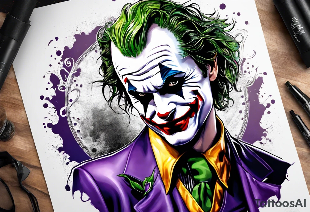 a joker tattoo idea