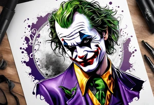 a joker tattoo idea