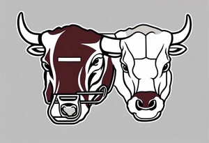 Longhorns and Aggies football tattoo idea