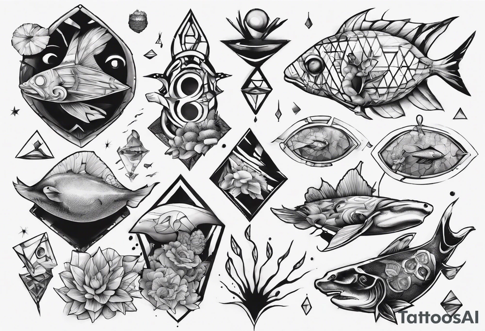 Hide the names Reef Raphael and Yam Michael into a tattoo tattoo idea