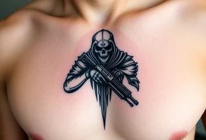 call of duty modern warfare 2 ghost tattoo idea