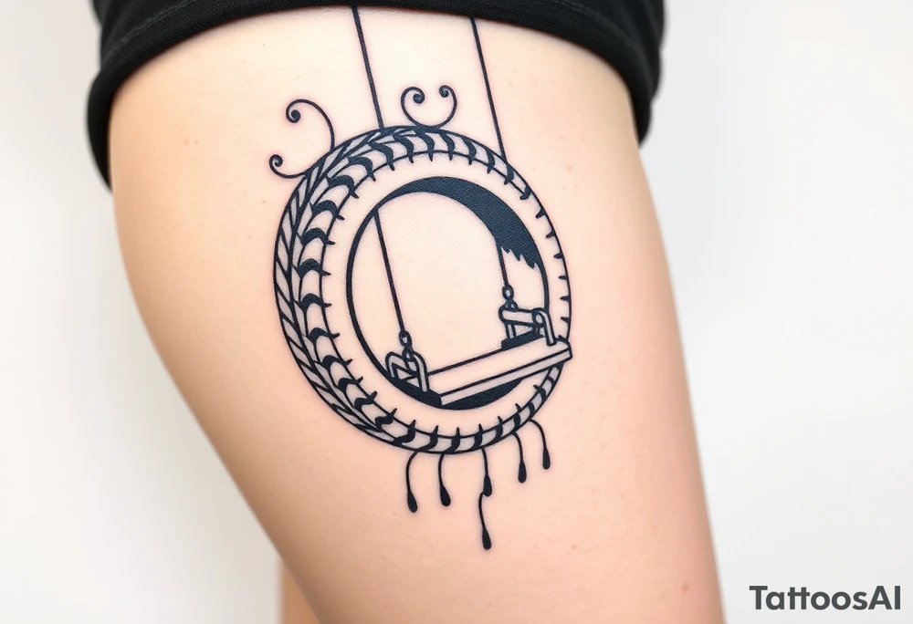 tire swing tattoo idea