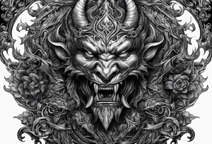 The demon enters the gate tattoo idea