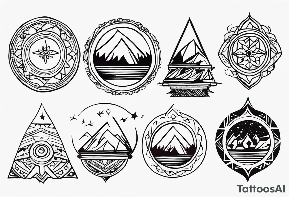 kirgistan tattoo ideas small nomadic tattoo idea