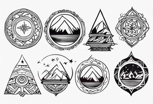 kirgistan tattoo ideas small nomadic tattoo idea