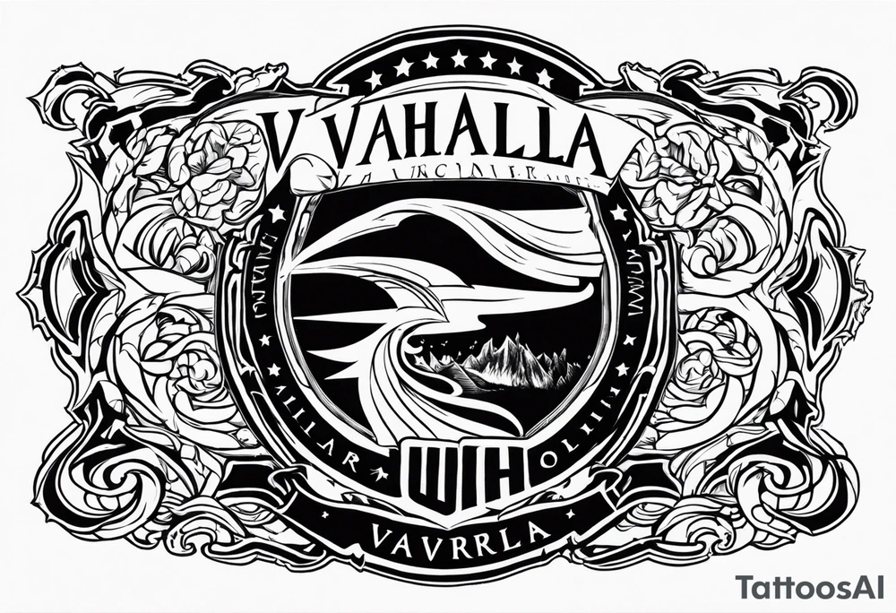 Wounded warrior valhalla tattoo idea
