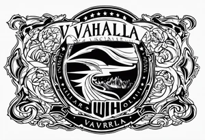 Wounded warrior valhalla tattoo idea