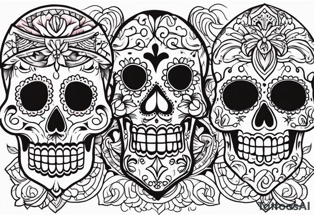 Dia de los muertes tattoo idea