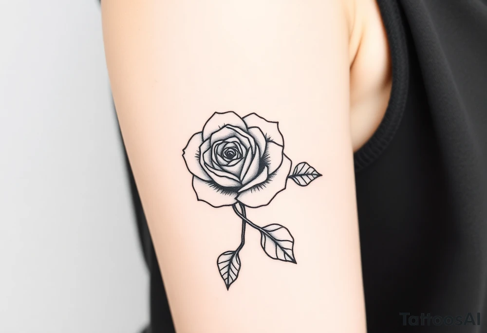 rose tattoo idea