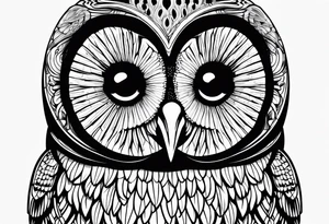 barred owl tattoo idea