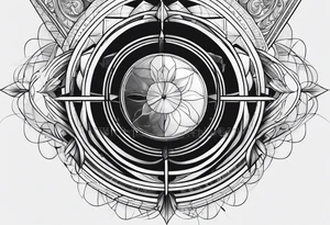 golden ratio, geometric design, infinity tattoo idea