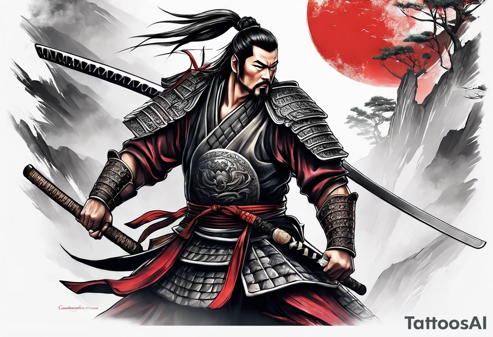 Albanian Samurai tattoo idea