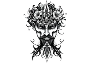 Reincarnation beautiful men tattoo idea