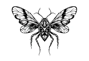 weird bug tattoo idea