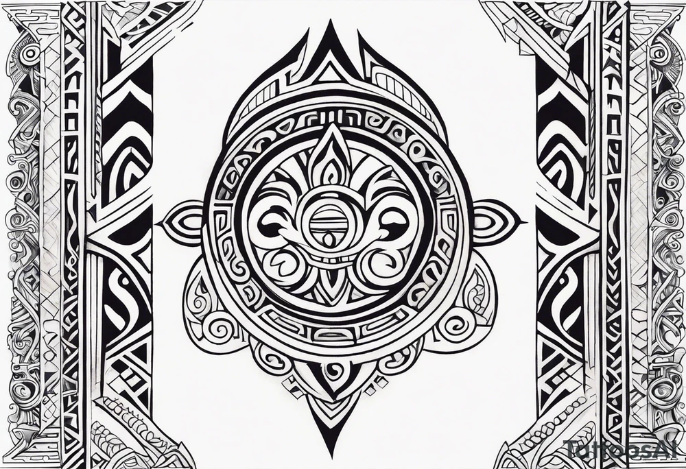 maori neck design tattoo tattoo idea