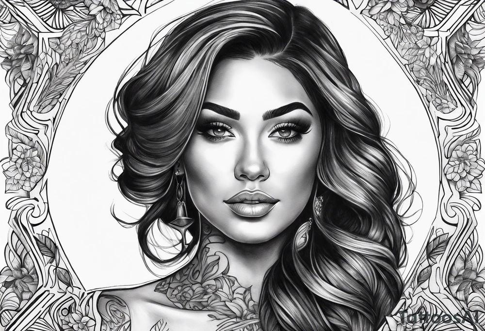 Araceli in cursive tattoo idea