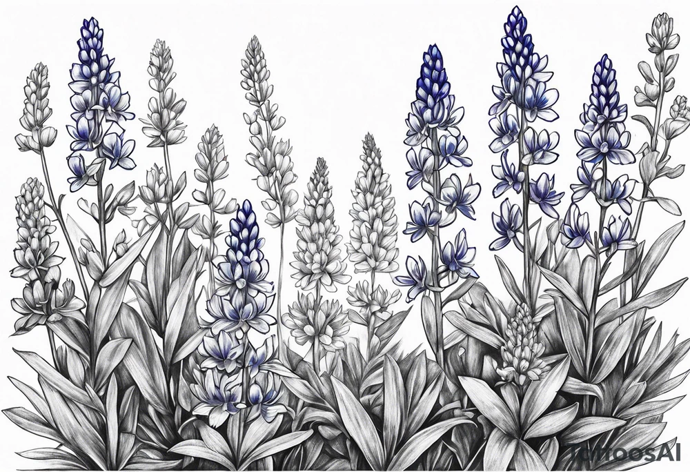 Bluebonnets tattoo idea