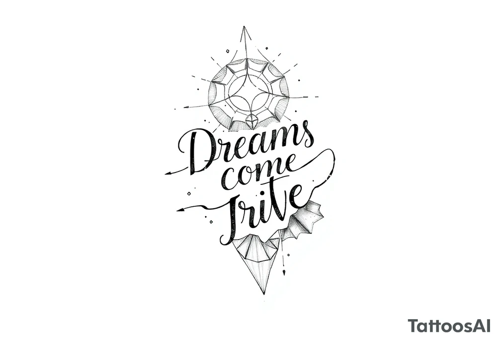 Dreams come true tattoo idea