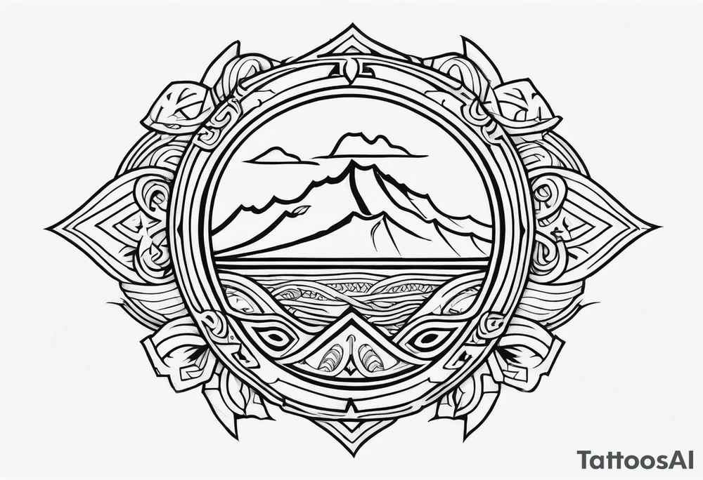 Polynesian maui hook tattoo tattoo idea