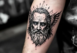 Moses and the commandments tattoo tattoo idea