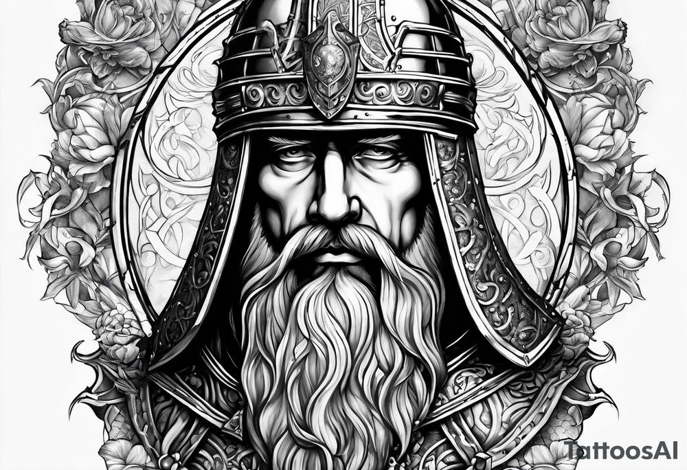 charlemagne in armor tattoo idea