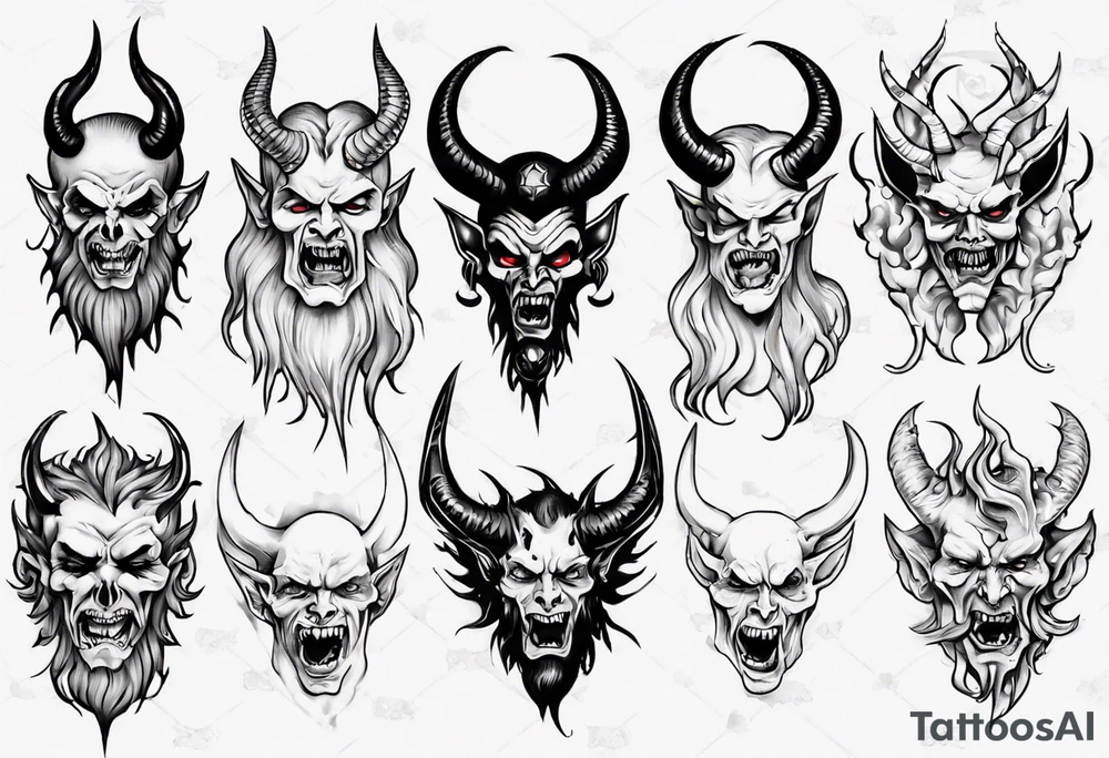 satan tattoo idea
