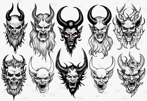 satan tattoo idea