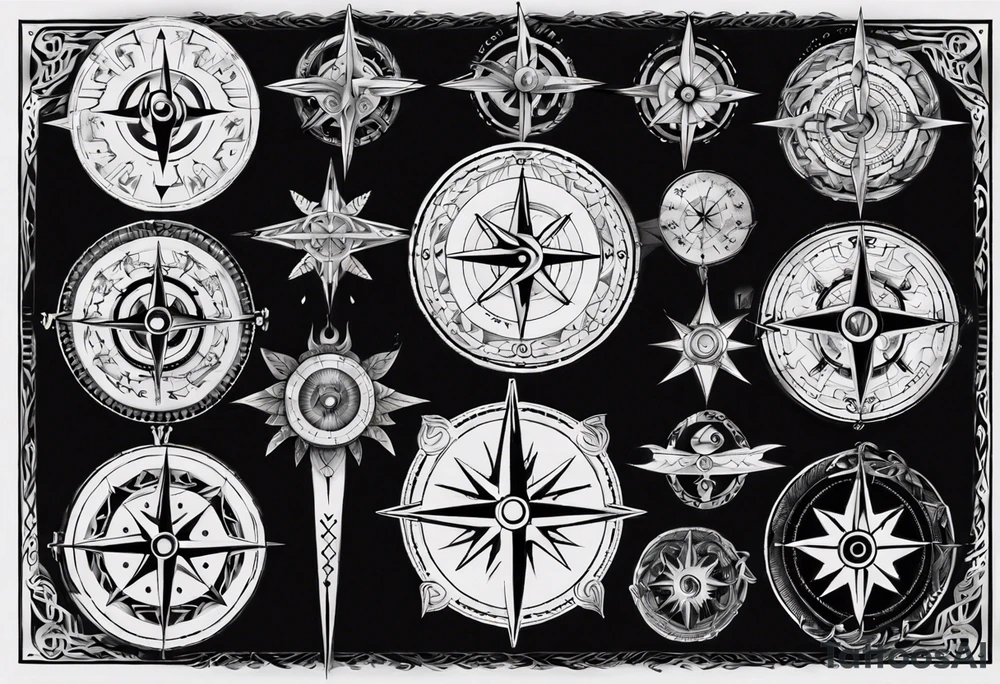 norse compass tattoo idea