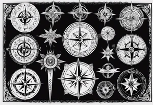 norse compass tattoo idea